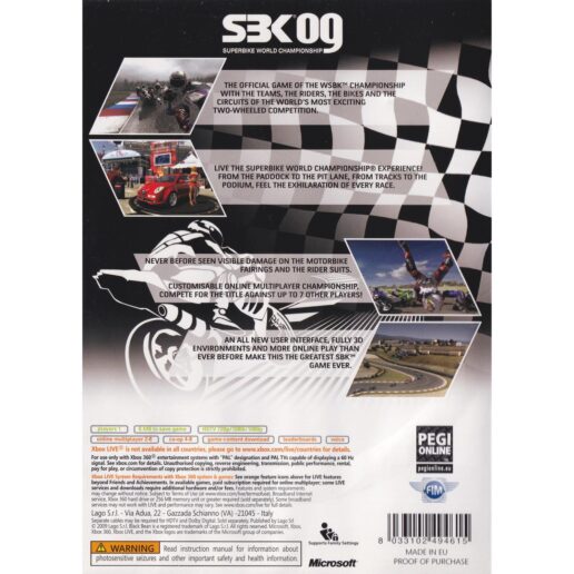 SBK 09 Superbike World Championship Xbox 360 (Begagnad)