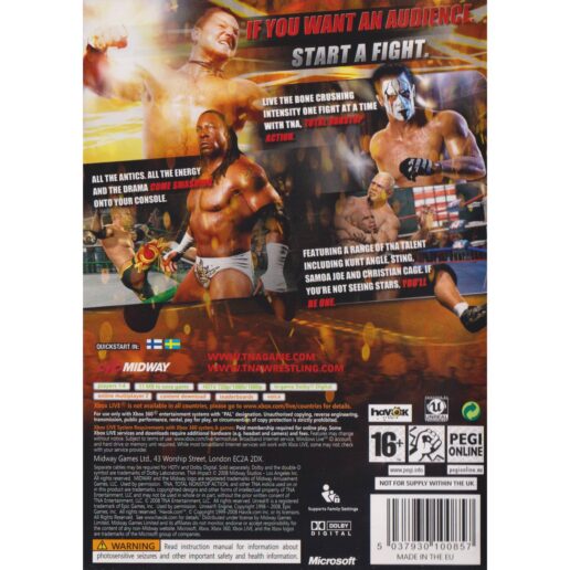 TNA Impact Total Nonstop Action Wrestling Xbox 360 (Begagnad)