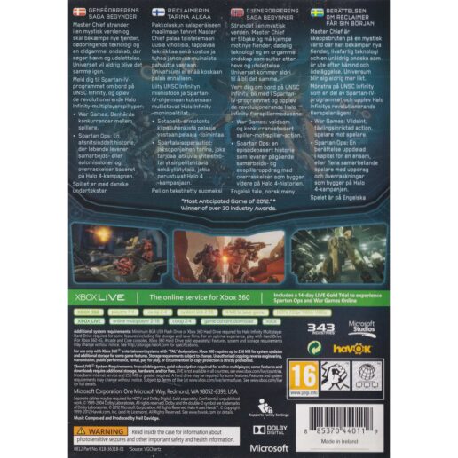 Halo 4 Xbox 360 Nordic (Begagnad)