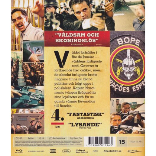 Tropa de Elite 2 Blu-Ray (Begagnad)