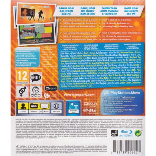 Dance Star Party Hits Playstation 3 PS3 Move (Begagnad)