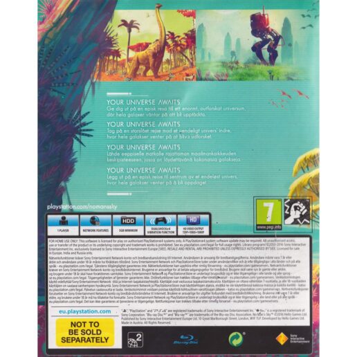 No Mans Sky Playstation 4 PS4 Bundle Copy Nordic (Begagnad)