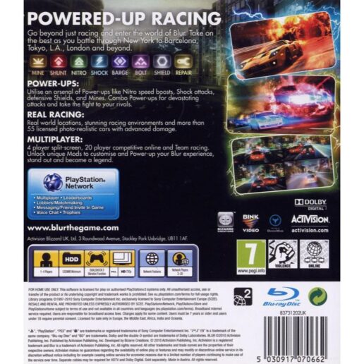 Blur Playstation 3 PS3 (Begagnad)