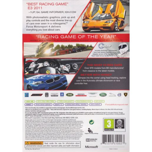 Forza Motorsport 4 Xbox 360 (Begagnad)