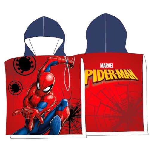 Marvel Spiderman microfiber poncho towel