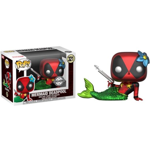 Set figure POP & Tee Marvel Deadpool Mermaid Exclusive (Large)