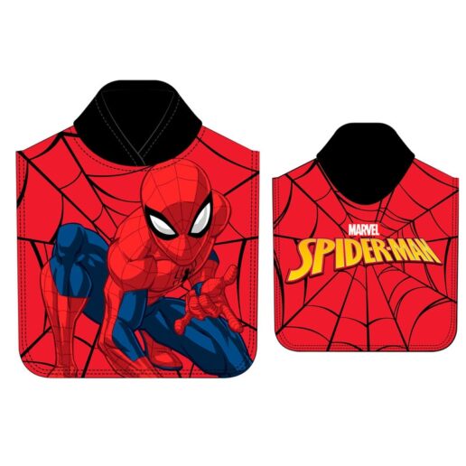 Marvel Spiderman microfiber poncho towel