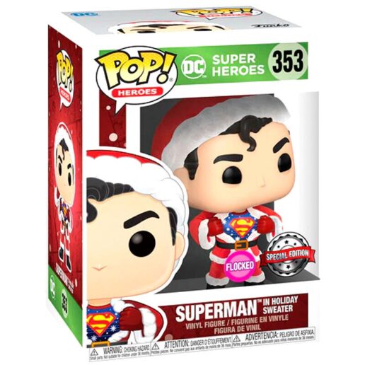 Set figure POP & Tee Back DC Comics Superman Exclusive Flocked (Medium)