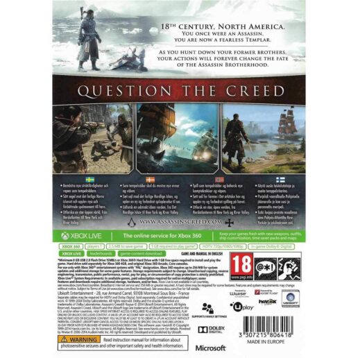 Assassins Creed Rogue Xbox 360 (Begagnad)