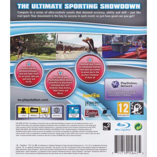 Sports Champions Playstation 3 PS3 Move (Begagnad)