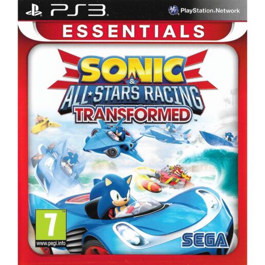 Sonic & All-Stars Racing Transformed Playstation 3 PS3 Essentials (Begagnad)