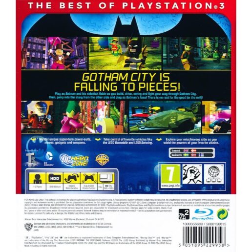 Lego Batman The Videogame Playstation 3 PS3 Essentials Nordic (Begagnad)