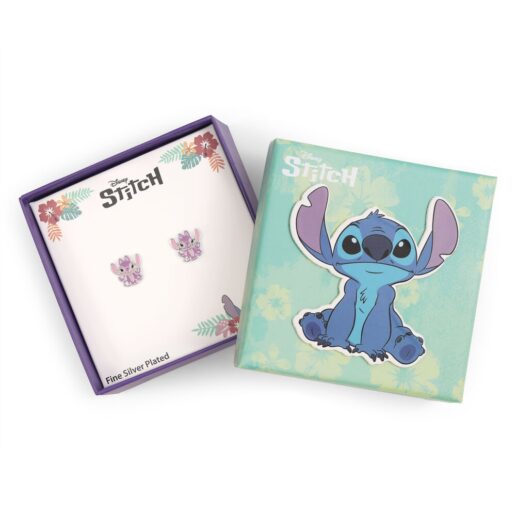 Disney Stitch Angel earrings silver