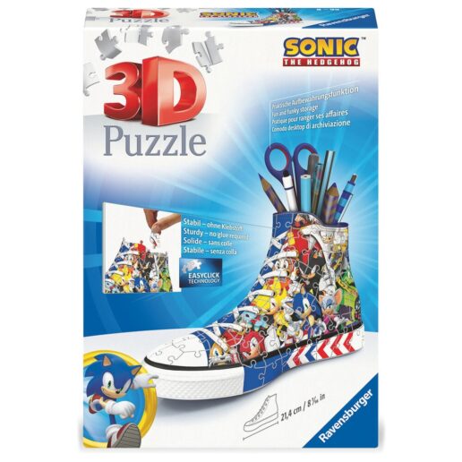 Sonic the Hedgehog Sneaker 3D puzzle pencil case 112pcs