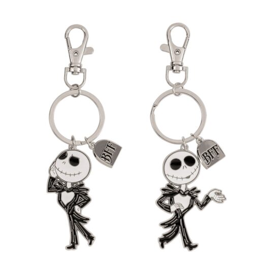 Disney Nightmare Before Christmas Jakks Skellington Set 2 keychains