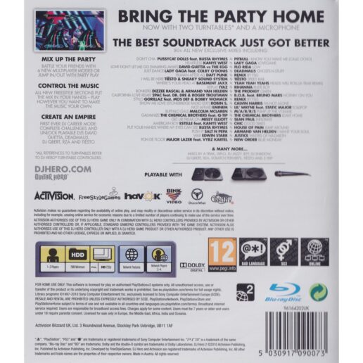 DJ Hero 2 Playstation 3 PS3 (Begagnad)
