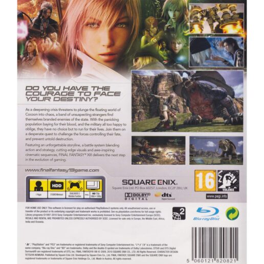 Final Fantasy XIII Playstation 3 PS3 (Begagnad)