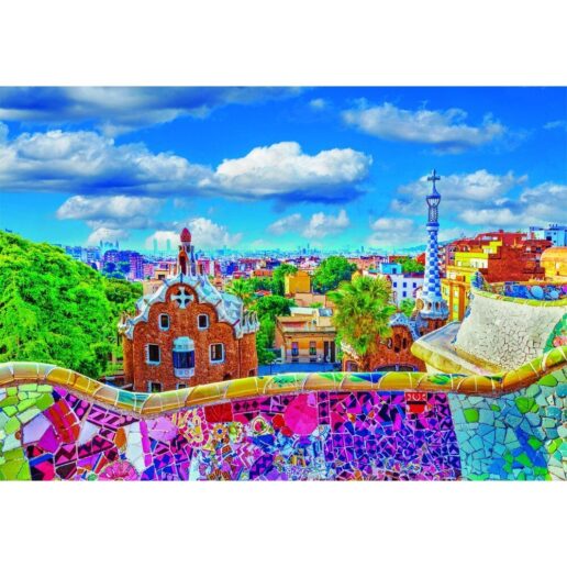 High Quality Park Guell Barcelona puzzle 1000pcs