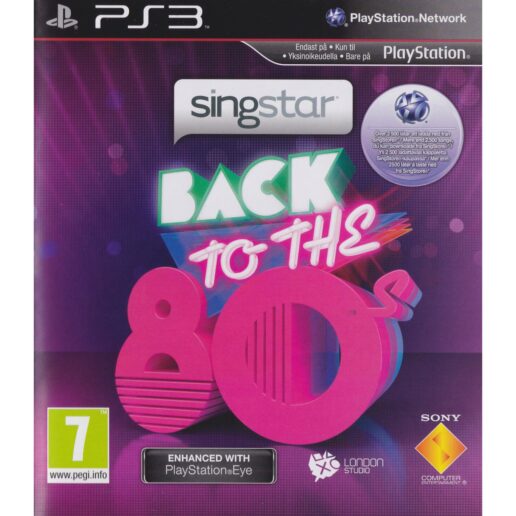Singstar Back to the 80s Playstation 3 PS3 Nordic (Begagnad)