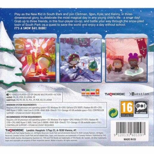 South Park Snow Day PC