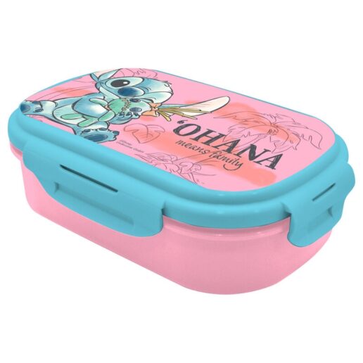 Disney Stitch lunch box + cutlery