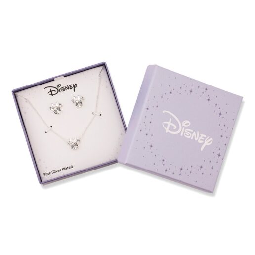 Disney Minnie Set necklace + earrings silver