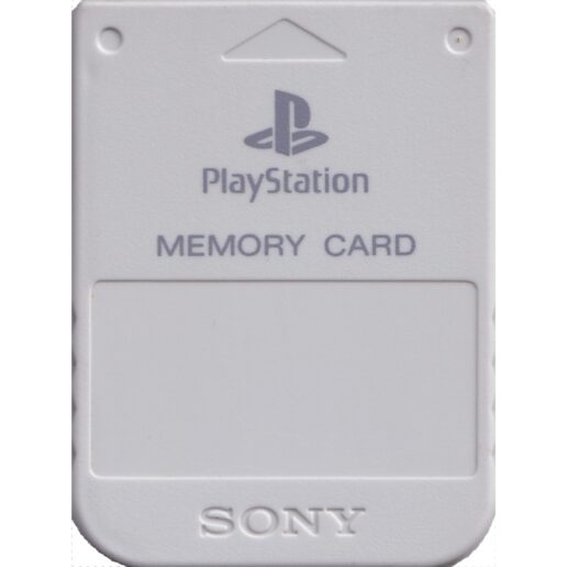 Minneskort 1MB Original Light Grey Playstation 1 (Begagnad)