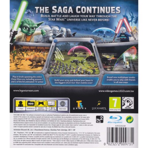 Lego Star Wars III The Clone Wars Playstation 3 PS3 (Begagnad)