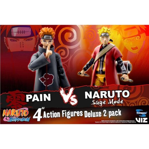 Naruto Shippuden Naruto vs Pain Sage Mode 25th Anniversary set figures 10cm