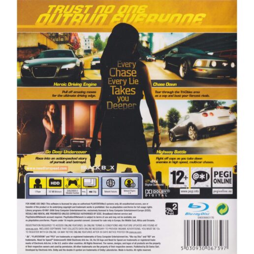 Need for Speed Undercover Playstation 3 PS3 (Begagnad)