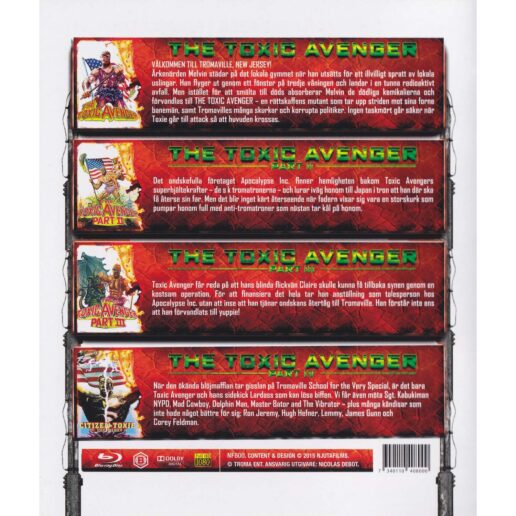 The Toxic Avenger Box Blu-Ray (Begagnad)