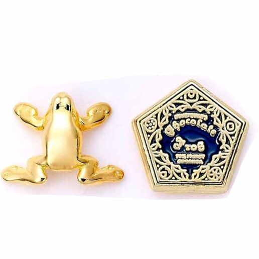 Harry Potter Chocolate Frog gold plated stud earrings