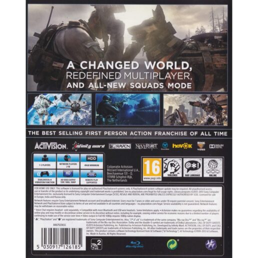 Call of Duty Ghosts Playstation 4 PS4 (Begagnad)