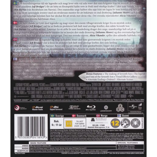 Seventh Son Blu-Ray (Begagnad)