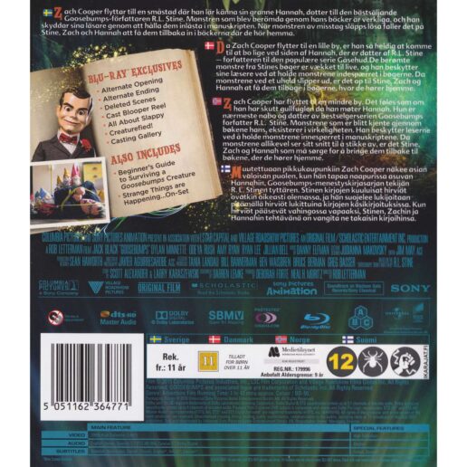 Goosebumps Blu-Ray (Begagnad)