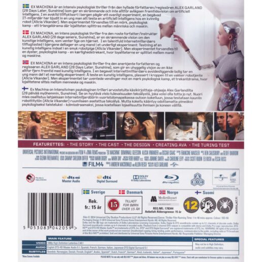Ex Machina Blu-Ray (Begagnad)