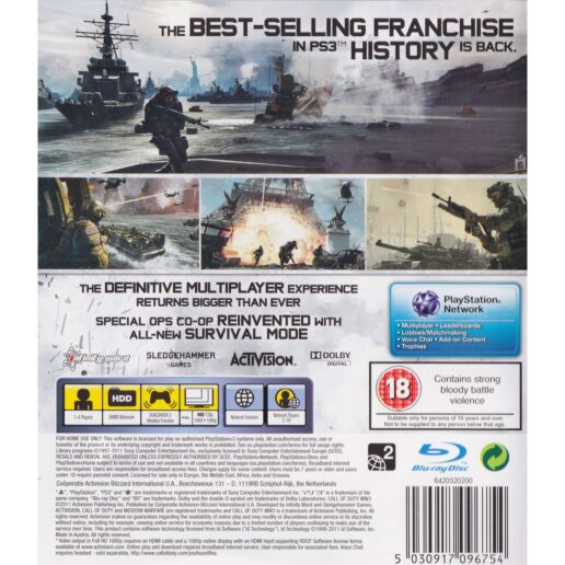 Call of Duty Modern Warfare 3 Playstation 3 PS3 (Begagnad)