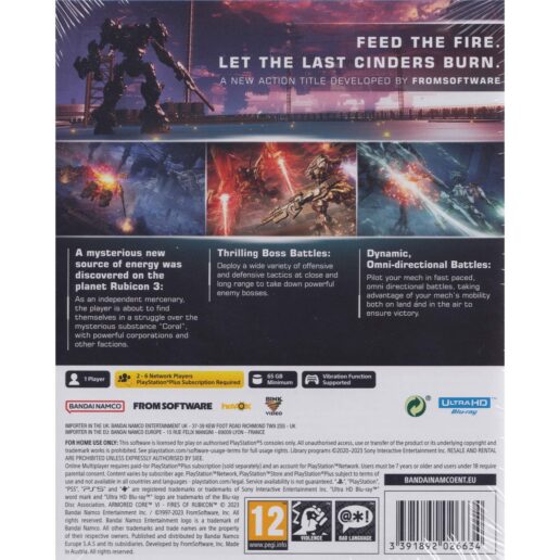 Armored Core VI Fires of Rubicon Playstation 5 PS5