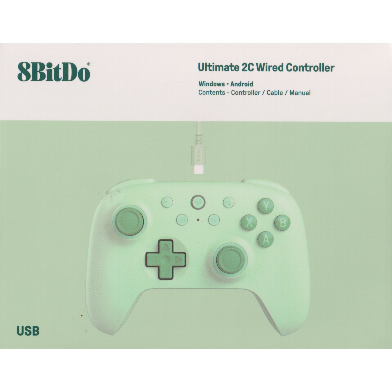 8BitDo Ultimate 2C Wired Controller Green