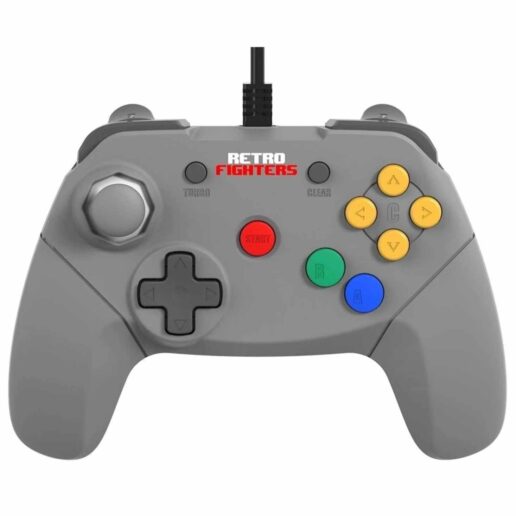 RetroFighters RF Brawler64 Wired Controller Grey Nintendo 64