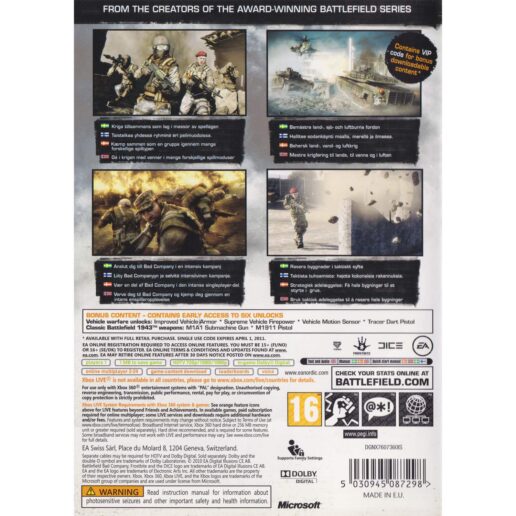 Battlefield Bad Company 2 Limited Edition Xbox 360 Nordic (Begagnad)