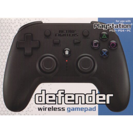 RetroFighters RF Defender Wireless Controller Black Playstation PS3 / PS4 / PC