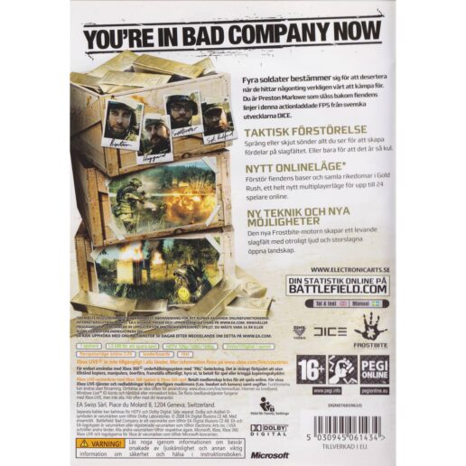 Battlefield Bad Company Xbox 360 Swedish (Begagnad)