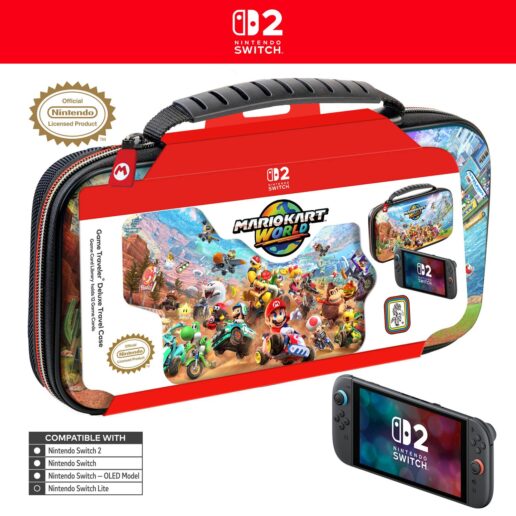 Game Traveler Deluxe Travel Case Mario Kart World Nintendo Switch 2