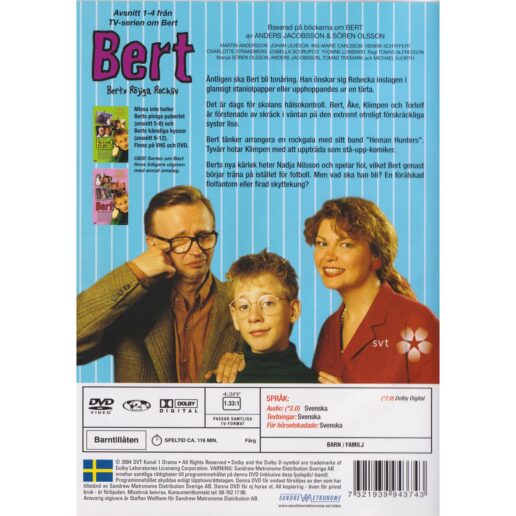 Bert Berts Röjiga Rockliv DVD (Begagnad)