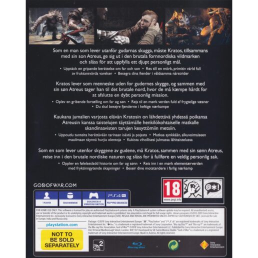 God of War Playstation 4 PS4 Hits Bundle Copy Nordic (Begagnad)