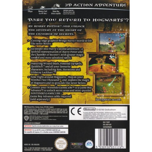 Harry Potter and the Chamber of Secrets Nintendo Gamecube (Begagnad)