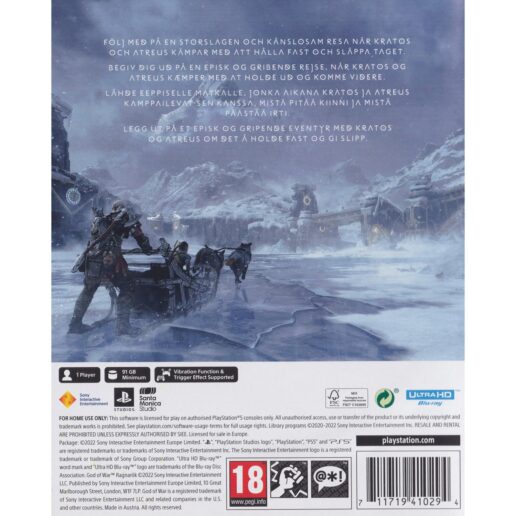 God of War Ragnarök Playstation 5 PS5 Nordic (Begagnad)