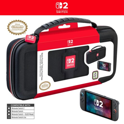 Game Traveler Deluxe Travel Case Black Nintendo Switch 2