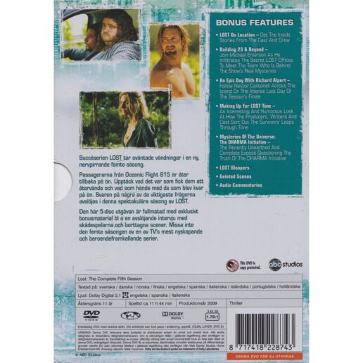 Lost 5 The Complete Fifth Season The Journey Back Expanded Edition DVD (Begagnad)